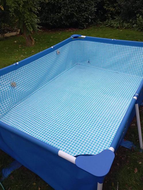 Zwembad Intex + pomp + tegels + chemicaliën, Tuin en Terras, Zwembad-toebehoren, Zo goed als nieuw, Overige typen, Ophalen