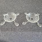 2x bobeches bobeche schaaltjes onderdelen kroonluchter, Ophalen of Verzenden, Gebruikt, Glas