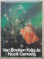 Kerst boekenposter – Van Boeken Krijg Je Nooit Genoeg., Ophalen of Verzenden, Gebruikt