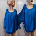 Blauw shirt, Blauw, Maat 42/44 (L), Ophalen of Verzenden, Zo goed als nieuw