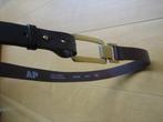 Chique bruin leren tailleriem AP by BRUPHILS 85 Snazzeys, 80 tot 90 cm, Verzenden, Echt leder, Nieuw
