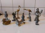 10 kleine tinnen en koperen beeldjes, Verzamelen, Ophalen of Verzenden, Zo goed als nieuw, Dier
