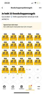 23 jumbo spaar zegels, Ophalen of Verzenden, Zegels, Bonnen of Punten