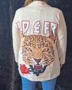 Tijger Blazer Oversized, Davi-mode.nl, Beige, Nieuw, Ophalen of Verzenden