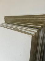 Witte systeemplafondplaten +- 50 m2 met isolatielaag, Ophalen, Gebruikt, Overige materialen, Minder dan 20 mm