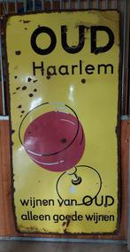 Groot oud emaille bord, Ophalen, Gebruikt, Reclamebord