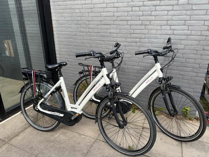 2x Stella Cosmo Bosch e-bikes + 3 accu's, Fietsen en Brommers, Elektrische fietsen, Gebruikt, Overige merken, 55 tot 59 cm, 50 km per accu of meer