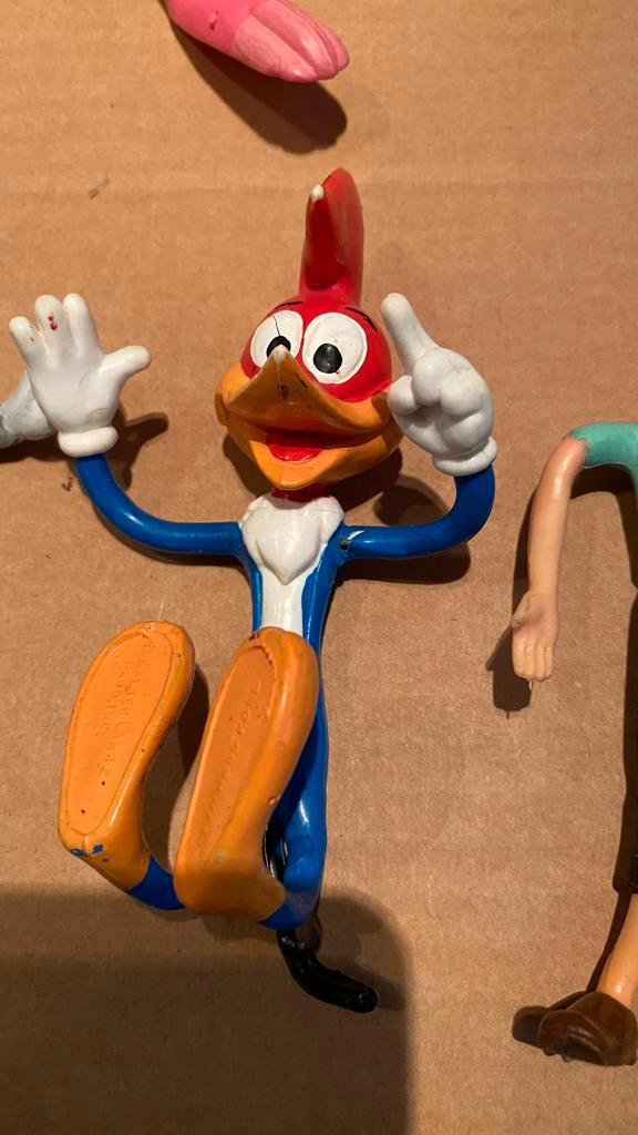 Vintage Woody Woodpecker Buigpoppetje, Verzamelen, Stripfiguren, Gebruikt, Beeldje of Figuurtje, Overige figuren, Ophalen of Verzenden