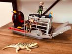 Playmobil boot met kooi, krokodil, Ophalen of Verzenden, Zo goed als nieuw
