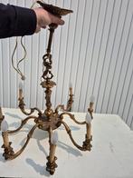 Mooie gedecoreerde zware massieve bronzen kroonluchter, Ophalen