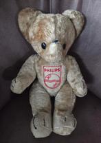 Zeer zeldzame vintage teddybeer met oude Philips logo, Verzamelen, Beren en Cherished Teddies, Ophalen of Verzenden, Gebruikt