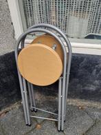 Bureaukrukjes, tafelbar, Sta-op krukken, Lichtbruin, 4 krukken, Ophalen of Verzenden, Metaal, 60 tot 90 cm