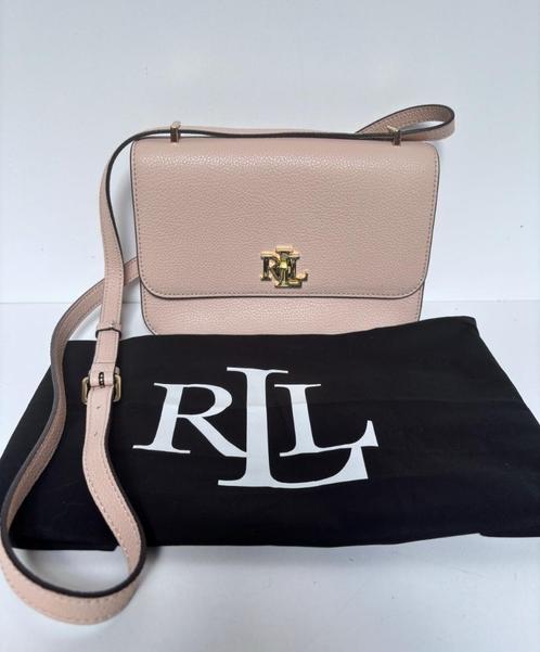 RALPH LAUREN Beige nude leer crossbody bag tas, Sieraden, Tassen en Uiterlijk, Tassen | Damestassen, Zo goed als nieuw, Schoudertasje