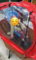 Babboe city regenhoes / babboe city rain tent, Ophalen, Zo goed als nieuw, 4 kinderen of meer