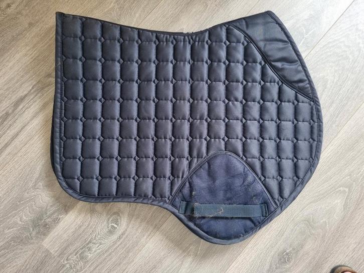 Donkerblauw zadeldekje springen, Dieren en Toebehoren, Paarden en Pony's | Dekens en Dekjes, Zo goed als nieuw, Ophalen of Verzenden