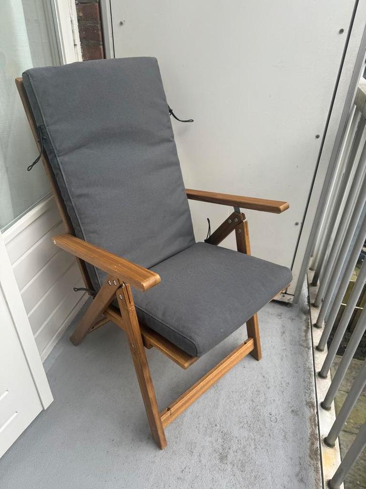 Ikea NAMMARÖ Stoel met FRÖSÖN Kussen, Tuin en Terras, Tuinstoelen, Zo goed als nieuw, Hout, Inklapbaar, Ophalen