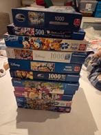 Verschillende disney puzzels, Hobby en Vrije tijd, Denksport en Puzzels, Ophalen, 500 t/m 1500 stukjes, Zo goed als nieuw