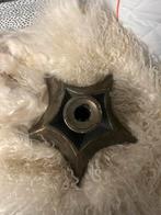 Vintage kerst kaarzenstandaard brons kleurig apart, Diversen, Kerst, Ophalen of Verzenden, Zo goed als nieuw