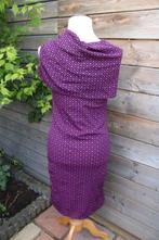 Jurk paars/ zwart Cora Kemperman mt L Transp Vaste prijs, Kleding | Dames, Paars, Maat 42/44 (L), Ophalen of Verzenden, Knielengte