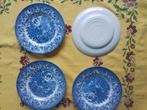 Engels blauw Ironstone EIT Ltd England bord 22 cm, Antiek en Kunst, Antiek | Servies los, Ophalen of Verzenden