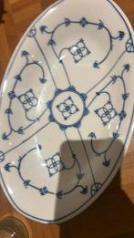 Serveerschaal blau Saks Winterling vintage, Ophalen of Verzenden