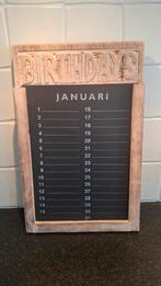 Verjaardagskalender, Huis en Inrichting, Ophalen of Verzenden, Zo goed als nieuw, Krijtbord