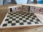 NIEUW houten Schaakbord stukken en Dambord Longfield Games, Hobby en Vrije tijd, Gezelschapsspellen | Bordspellen, Ophalen of Verzenden