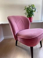 Woood roze fauteuil, Huis en Inrichting, Fauteuils, Ophalen, Gebruikt, Minder dan 75 cm, 50 tot 75 cm