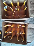 24 Gele Pegel Kaarsen - 18 cm, Overige materialen, Overige kleuren, Nieuw, Ophalen of Verzenden