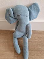 Knuffel olifant Sebra Trusty gebreid blauw K9308, Ophalen of Verzenden, Zo goed als nieuw, Olifant