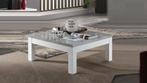 Salontafel vierkant hoogglans zwart-wit-marmer-SALE, 100 tot 150 cm, Nieuw, Minder dan 50 cm, Rechthoekig