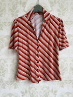 King Louie retro vintage top blouse S, Ophalen of Verzenden, Zo goed als nieuw, Korte mouw, King Louie