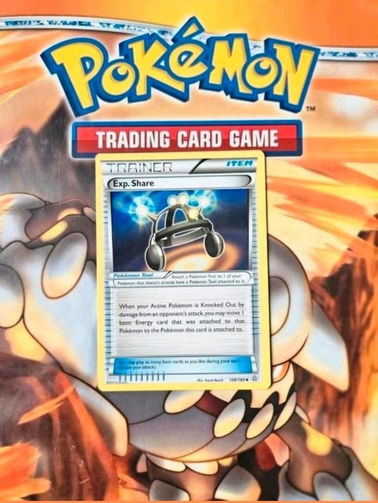 Exp. Share 128/160 XY Primal Clash pokemon kaart nm, Ophalen of Verzenden, Zo goed als nieuw, Losse kaart