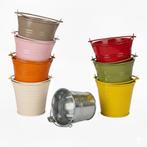 Emmer metaal met hengsel verschillende maten en kleuren p/st, Huis en Inrichting, Ophalen of Verzenden, Nieuw