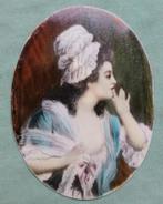 Miniatuur schilderij van een dame, Ophalen of Verzenden