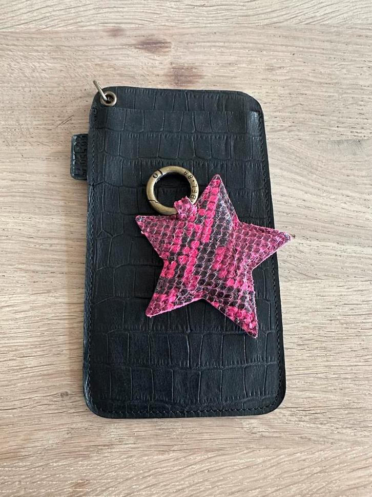 Label 88 telefoonhouder van zwart croco leer (nieuw), Sieraden, Tassen en Uiterlijk, Tassen | Damestassen, Nieuw, Schoudertasje