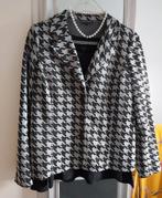 Elegante vest jasje blazer Mammascha maat 44 46 grijs zwart, Verzenden, Zo goed als nieuw, Maat 42/44 (L), Grijs
