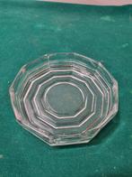 Schaal krisstal glas rond, Ophalen of Verzenden