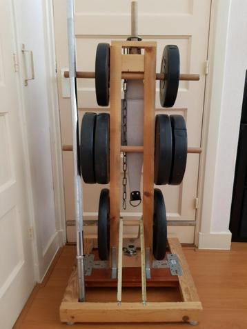 Complete Home Gym Set: Squat Rack, Bankje & Gewichten (30mm) beschikbaar voor biedingen
