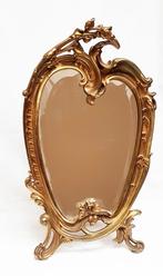 Tafelspiegel - Rococo stijl - Brons (gepatineerd)., Antiek en Kunst, Antiek | Spiegels, Ophalen of Verzenden