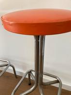 Vintage barkrukken, set van 2, Huis en Inrichting, Barkrukken, Ophalen, Gebruikt, Met voetsteun, 60 tot 90 cm