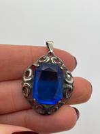 B197 Prachtige zilveren art deco hanger, Ophalen of Verzenden, Zilver, Hanger