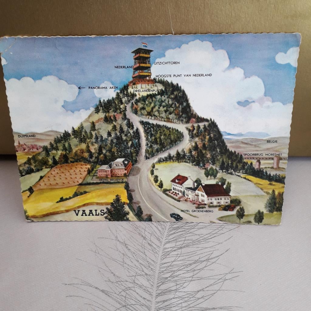 vaals, Verzamelen, Ansichtkaarten | Nederland, Verzenden, 1940 tot 1960, Gelopen, Limburg