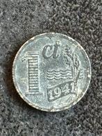 1 Cent 1941 Sch. 1039 Zinken munt, Postzegels en Munten, Munten | Nederland, Ophalen of Verzenden, Koningin Wilhelmina, 1 cent