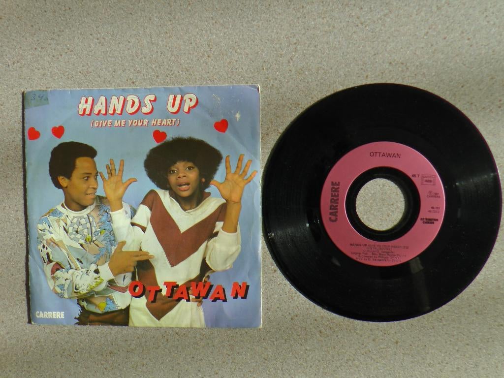 Ottawan - Hands up VINYL SINGLE, Cd's en Dvd's, Vinyl Singles, Gebruikt, 7 inch, Single, Ophalen of Verzenden