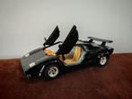 Bburago Lamborghini Countach 5000 – 1:24 – Zwart, Hobby en Vrije tijd, Modelauto's | 1:24, Ophalen of Verzenden, Gebruikt, Auto