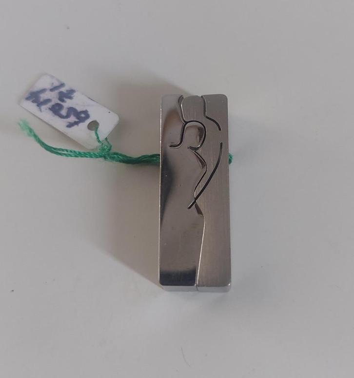 Twee delige hanger van een paar mensen, Sieraden, Tassen en Uiterlijk, Kettinghangers, Nieuw, Overige materialen, Zilver, Overige voorstellingen