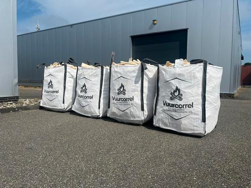 ACTIE: 8 BIGBAGS VUREN HAARDHOUT – €425 INCL BEZORGING, Tuin en Terras, Haardhout, Blokken, Overige houtsoorten, 6 m³ of meer