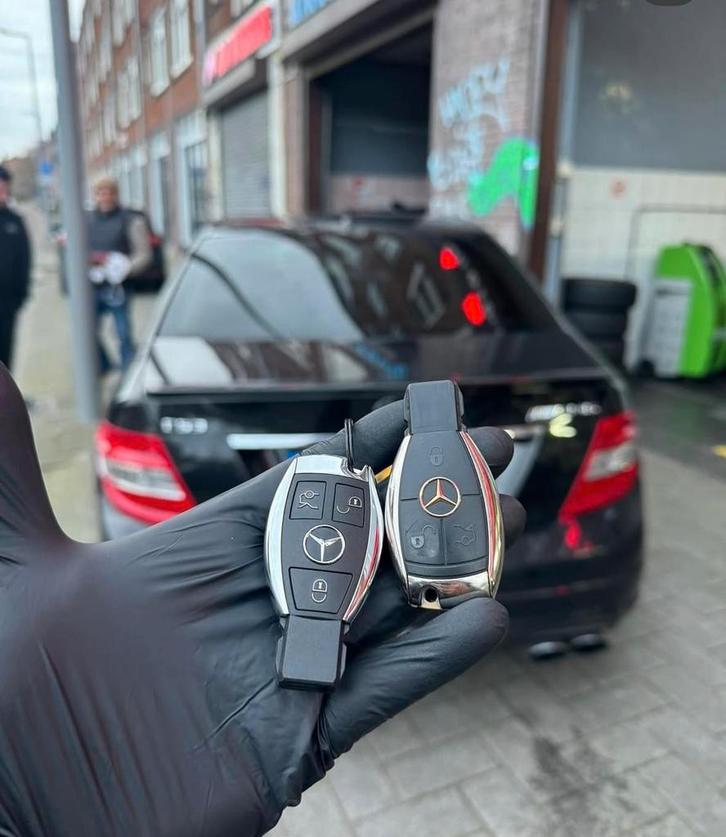 Nieuwe Mercedes autosleutel - Klaar terwijl u wacht! Incl., Auto-onderdelen, Dashboard en Schakelaars, Mercedes-Benz, Nieuw, Ophalen
