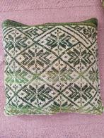 Kussen slopen groen gewoven, Peru, handmade, fairtrade, Ophalen of Verzenden, Zo goed als nieuw, Vierkant